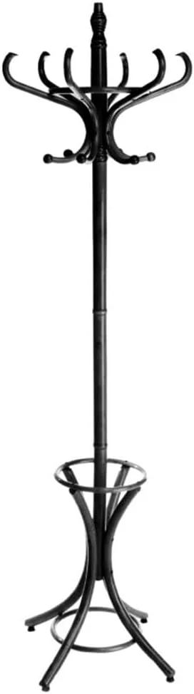 کمد لباس ایستاده DRW Thonet Alamo از جنس توسکا و چوب درخت غان، مشکی