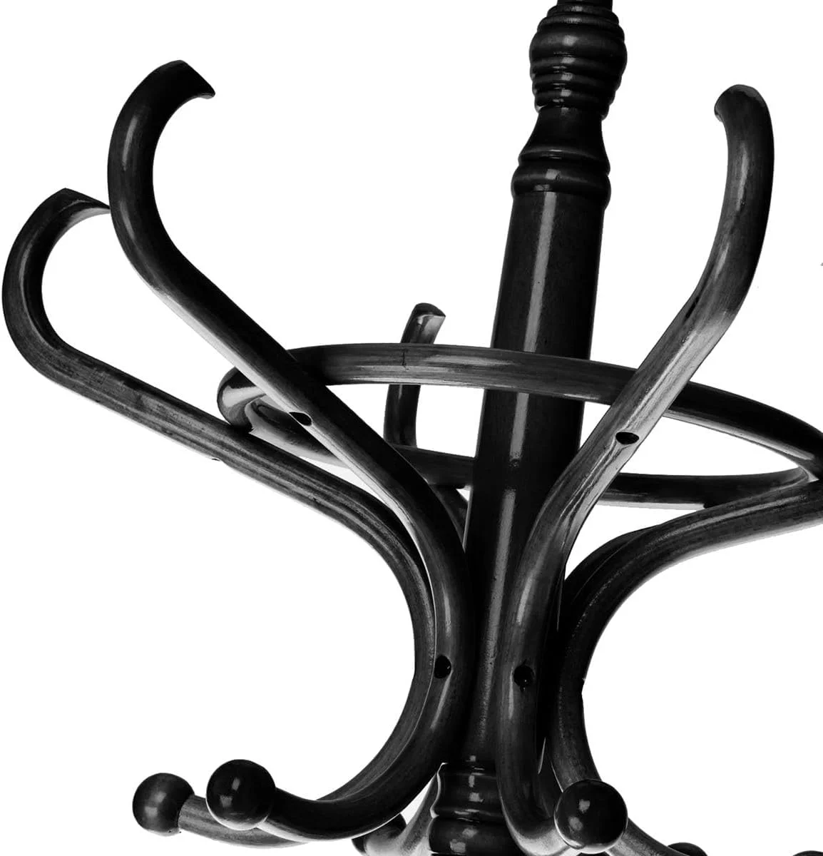 کمد لباس ایستاده DRW Thonet Alamo از جنس توسکا و چوب درخت غان، مشکی