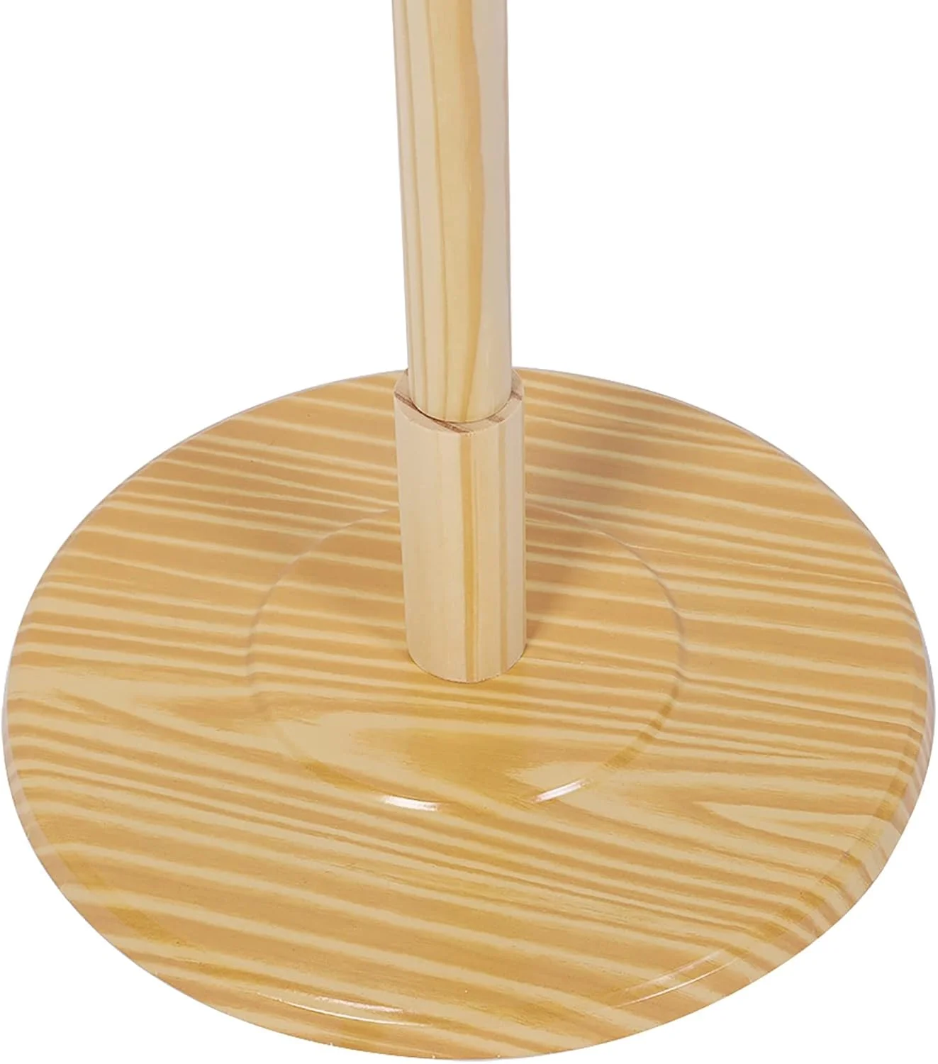 جالباسی ایستاده با پایه گرد، طراحی کلاسیک مناسب اتاق خواب، اداره و ورودی منزل (رنگ چوب)