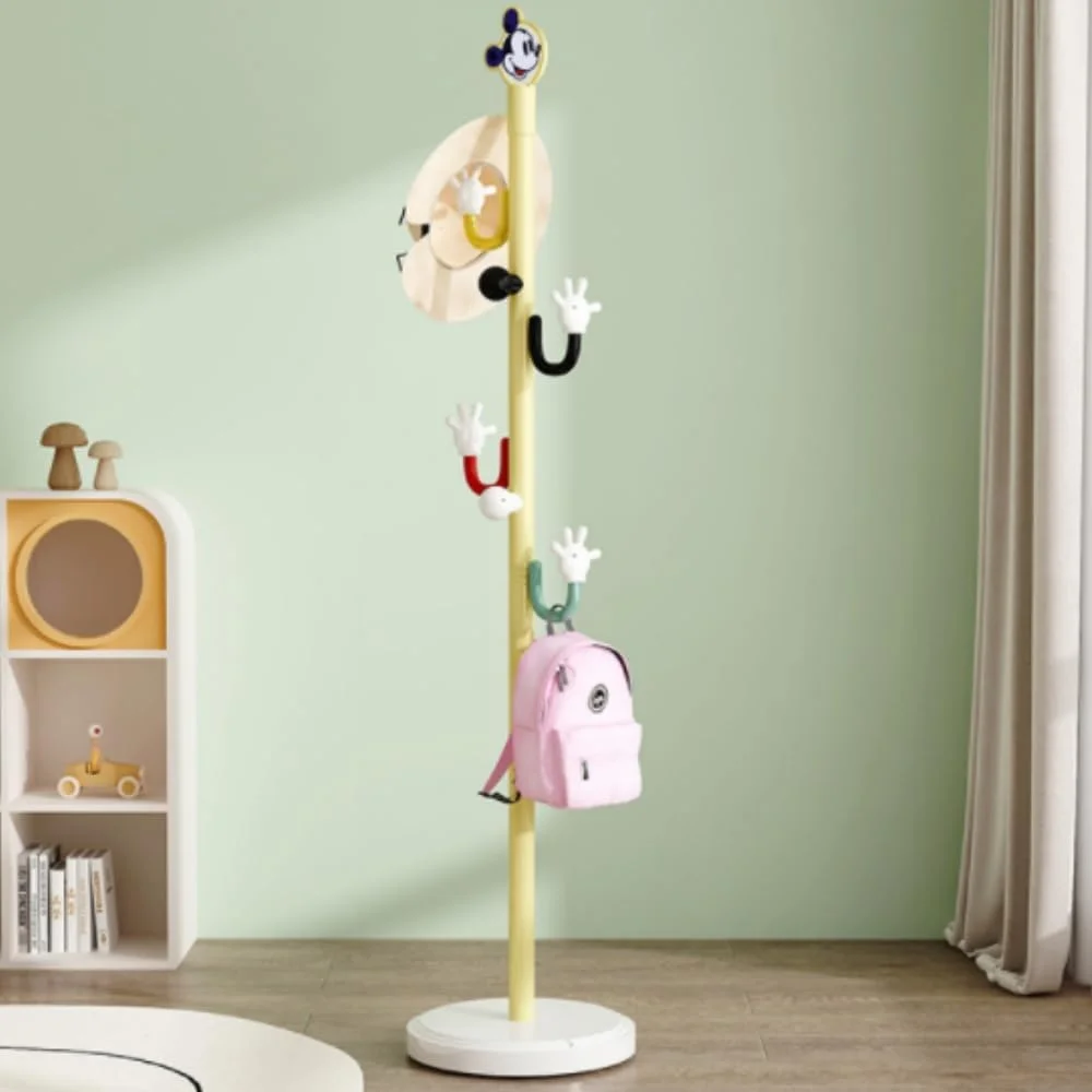 جالباسی ایستاده، جالباسی کارتونی رنگارنگ کودکانه، چوب لباسی ساده زمینی، آویز عمودی کوله پشتی، رخت آویز، قفسه کلاه برای اتاق خواب کودک
