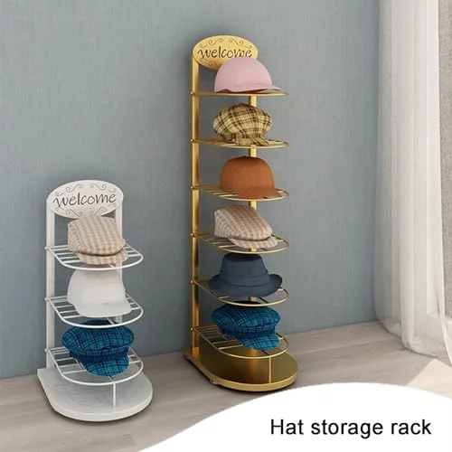استند کلاه فلزی ایستاده، قفسه نمایش کلاه خرده فروشی 3/6/8/10 طبقه، سازمان دهنده کلاه بیسبال، کلاه ایمنی، کفش، قفسه های آویز تجاری