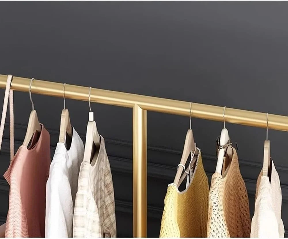 رخت آویز ایستاده، رخت آویز زمینی مناسب اتاق خواب، چوب لباسی عمودی، رخت آویز خانگی، رخت آویز کنار تخت، آویز کلاه مناسب ورودی منزل (سفید-M)