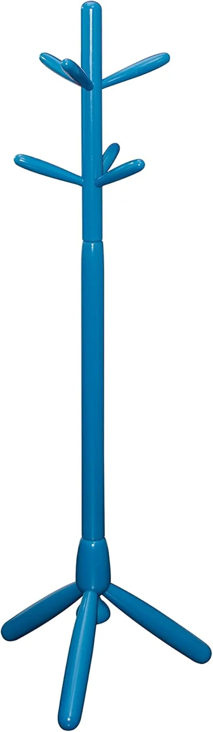 چوب لباسی ایستاده چوبی، مناسب ورودی، جالباسی با 6 آویز و پایه سه پایه پایدار، آویز لباس چوبی برای راهروی ورودی منزل، قابل استفاده در اتاق خواب کودکان برای آویزان کردن لباس.