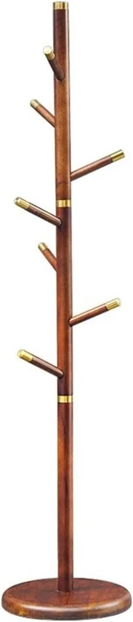 جالباسی ایستاده، جالباسی ایستاده، آویز درختی راهروی ورودی با پایه برای کلاه، لباس، کیف پول، شال، حوله، چتر، آویز لباس ایستاده (A)