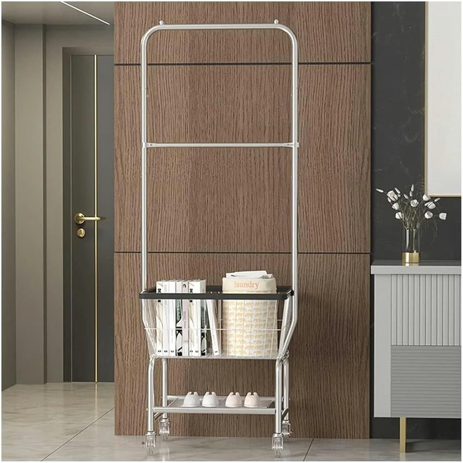 آویز لباس استیل مات، مناسب لباس، جاکفشی، آویز با قابلیت جدا شدن مستقل، دارای قسمت مجزا برای کلاه و کفش (E-50 * 40 * 180 سانتی متر) آویز لباس استیل مات، مناسب لباس، جاکفشی، آویز با قابلیت جدا شدن مستقل، دارای قسمت مجزا برای کلاه و کفش (E-50 * 40 * 180 سانتی متر)