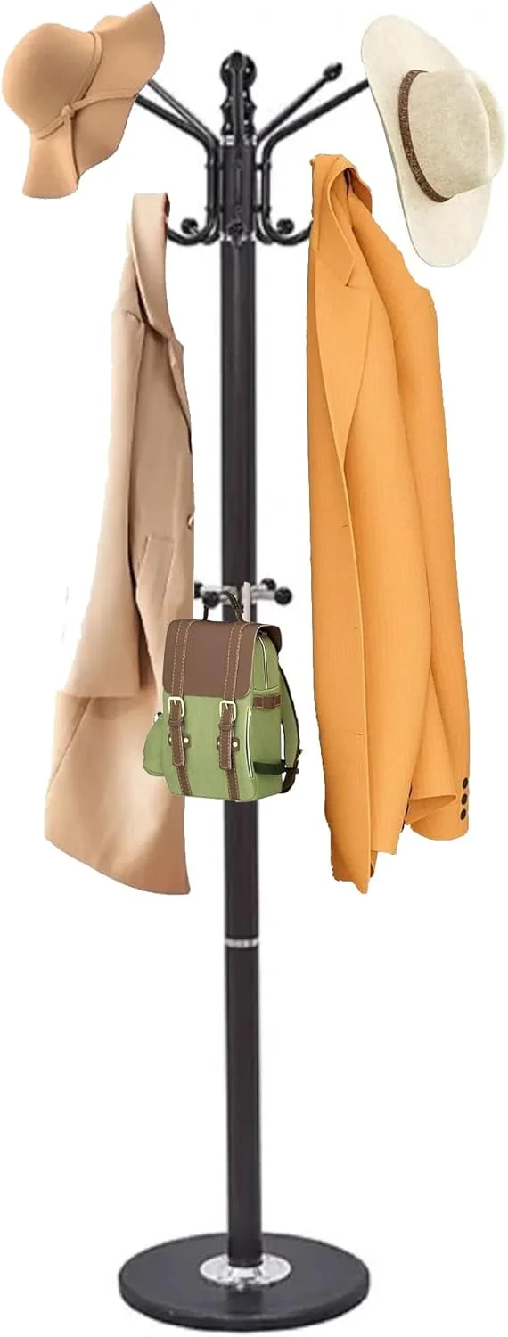 آویز لباس ایستاده فلزی HavenPlus، آویز لباس مدرن و کم جا با قلاب آویز لباس ایستاده فلزی HavenPlus، آویز لباس مدرن و کم جا با قلاب