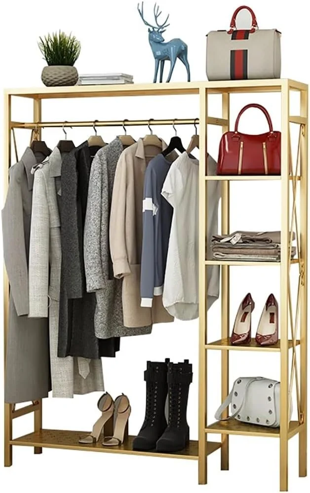 ریل لباس فلزی سنگین - رگال لباس ایستاده با 4 طبقه، رخت آویز چند منظوره برای خانه و اتاق خواب، راه حل های ذخیره سازی متنوع - 90/120/150 سانتی متر (A-150X30X155 سانتی متر) ریل لباس فلزی سنگین - رگال لباس ایستاده با 4 طبقه، رخت آویز چند منظوره برای خانه و اتاق خواب، راه حل های ذخیره سازی متنوع - 90/120/150 سانتی متر (A-150X30X155 سانتی متر)