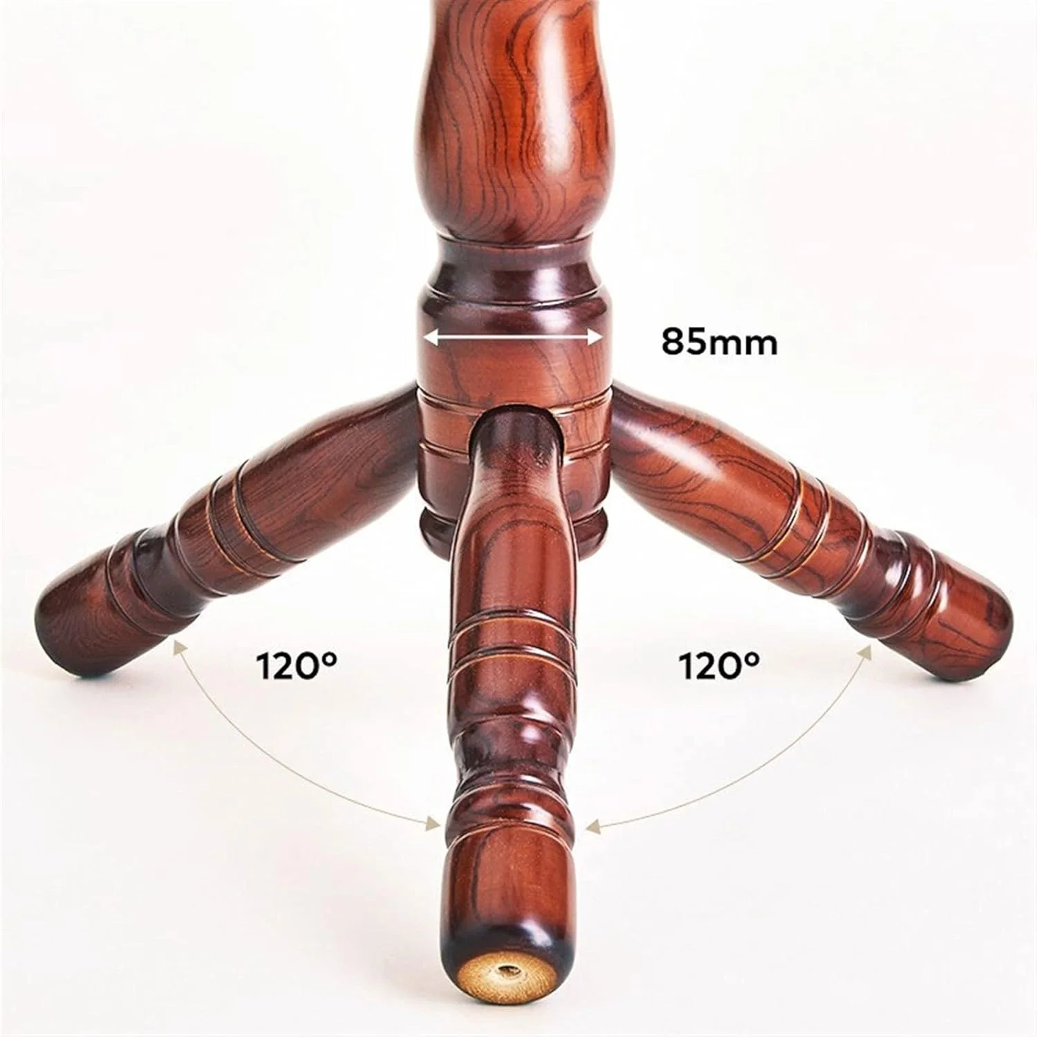 جالباسی ایستاده سه پایه، چوب لباسی چوبی ایستاده چند شاخه مناسب منزل، آویز راهرو برای کلاه، لباس، کیف، شال گردن