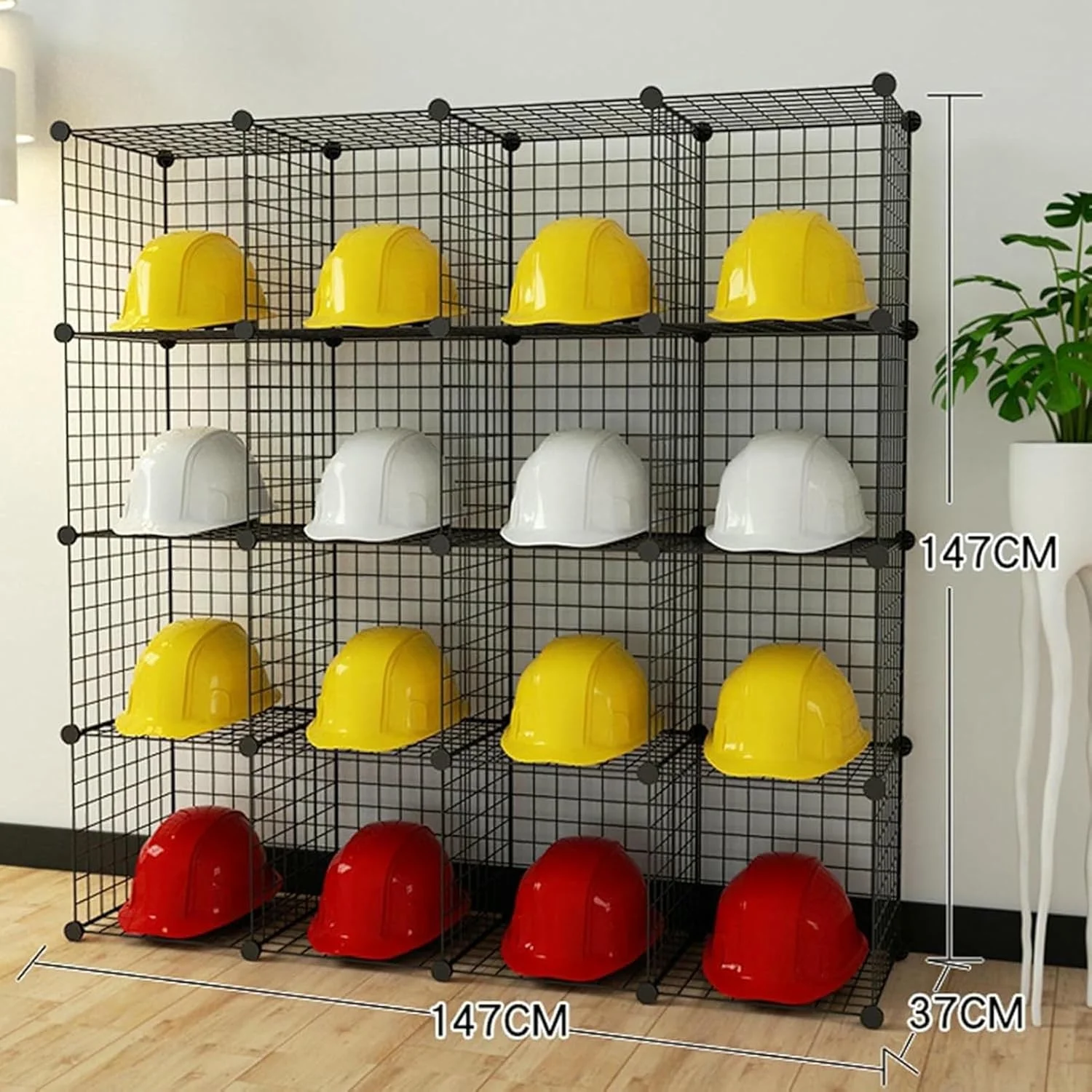 قفسه ارگانایزر کلاه و کلاه کاسکت - استند سبد ذخیره سازی چند منظوره برای نمایش کلاه های بیسبال و کلاه کاسکت موتورسیکلت - هولدر خرده فروشی قابل انباشت (147×37×147 سانتی متر) قفسه ارگانایزر کلاه و کلاه کاسکت - استند سبد ذخیره سازی چند منظوره برای نمایش کلاه های بیسبال و کلاه کاسکت موتورسیکلت - هولدر خرده فروشی قابل انباشت (147×37×147 سانتی متر)