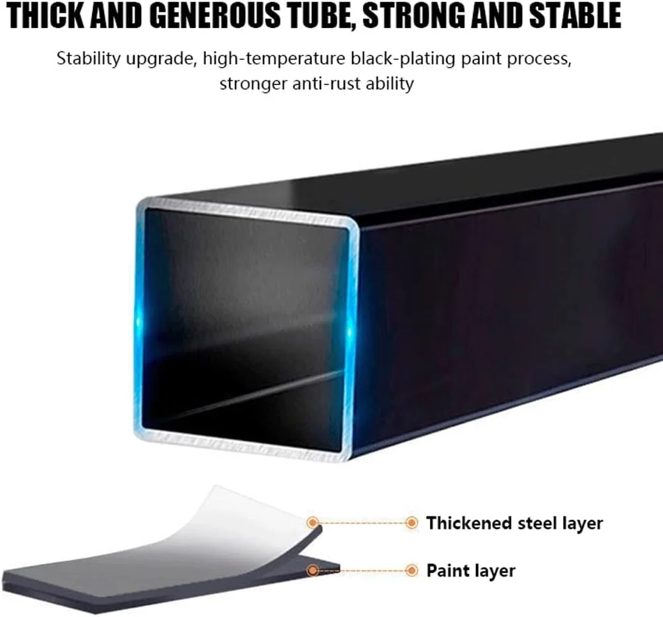 ریل لباس فلزی صنعتی با قلاب، رخت آویز ورودی، نیمکت کفش، ارگنایزر ذخیره سازی 3 در 1 با قفسه، قلاب، قاب فلزی برای راهرو، اتاق خواب، حمام، سفید آبی، 100x33x172 سانتی متر