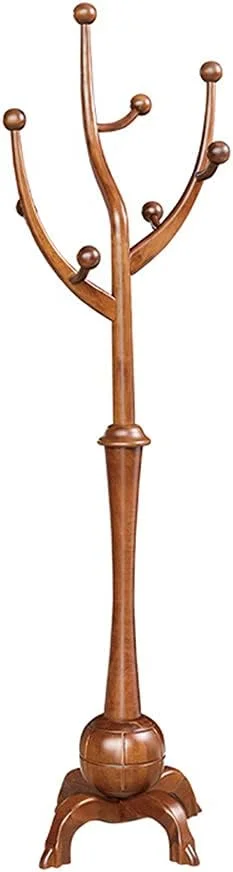 چوب لباسی ایستاده بلوطی، آویز لباس چوبی جامد با 8 آویز، نصب آسان برای لباس، کت و شلوار، لوازم جانبی در راهرو، ورودی، خانه، دفتر چوب لباسی ایستاده بلوطی، آویز لباس چوبی جامد با 8 آویز، نصب آسان برای لباس، کت و شلوار، لوازم جانبی در راهرو، ورودی، خانه، دفتر