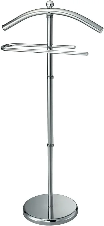 رخت آویز استیل King Home با روکش آینه ای، کروم، سایز: 45.6X28X119.5H