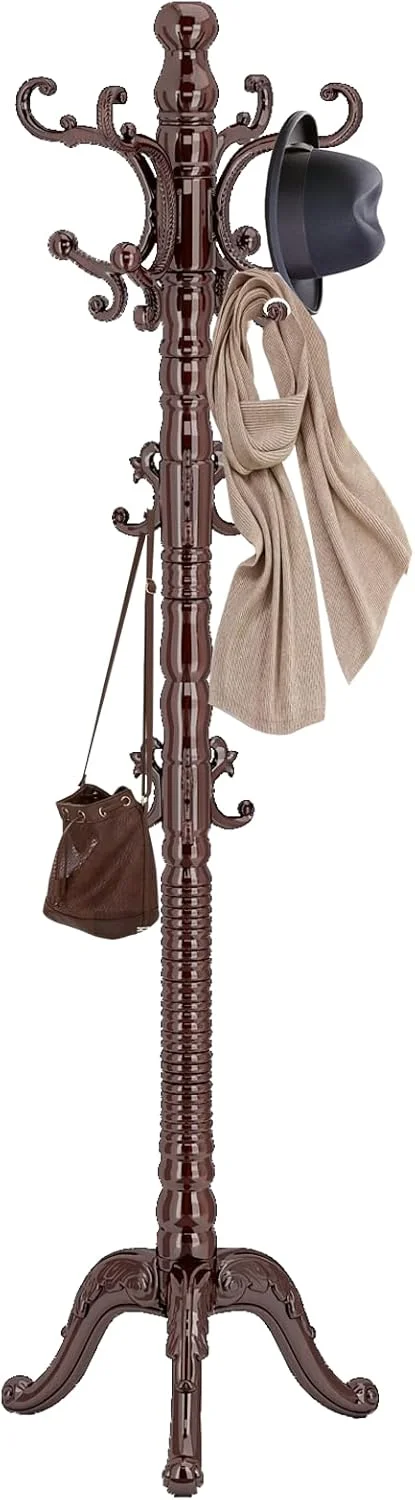 جالباسی ایستاده چوبی، جالباسی چوبی کلاسیک با پایه مثلثی محکم، جالباسی با 14 آویز، چوب توس طبیعی مناسب ورودی خانه، گوشه اداره و آویز لباس جالباسی ایستاده چوبی، جالباسی چوبی کلاسیک با پایه مثلثی محکم، جالباسی با 14 آویز، چوب توس طبیعی مناسب ورودی خانه، گوشه اداره و آویز لباس