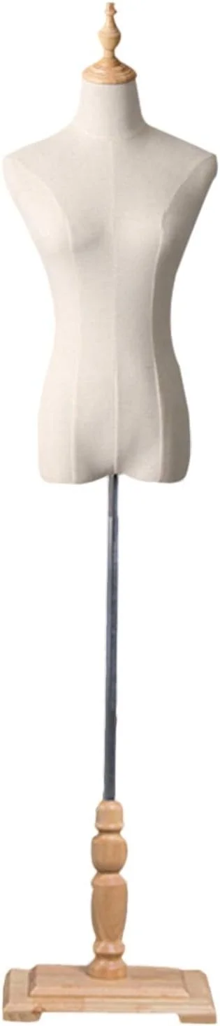 مانکن خیاطی زنانه، مانکن نیم تنه زنانه، فرم لباس، نمایشگر لباس، نیم تنه خیاطی با پایه سه پایه، چوبی دو رنگ - B مانکن خیاطی زنانه، مانکن نیم تنه زنانه، فرم لباس، نمایشگر لباس، نیم تنه خیاطی با پایه سه پایه، چوبی دو رنگ - B