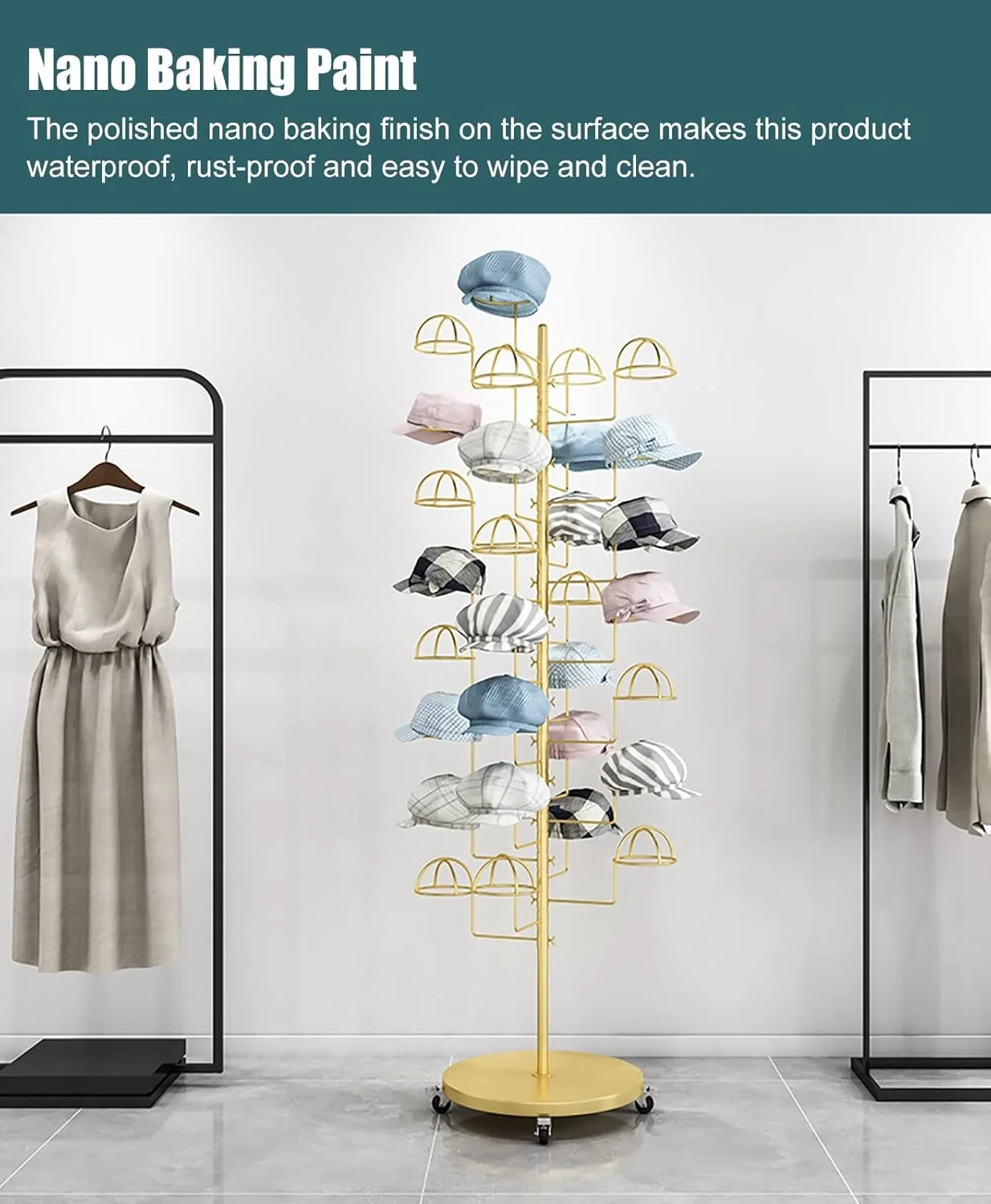 جالباسی کلاه سیار، استند نمایش کلاه ایستاده، استند نمایش کلاهگیس برای فروشگاه جالباسی کلاه سیار، استند نمایش کلاه ایستاده، استند نمایش کلاهگیس برای فروشگاه