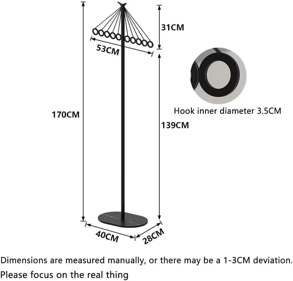 رخت آویز فلزی MostNow، رخت آویز ایستاده مدرن با پایه مرمری طبیعی، طرح چتری با 10 سوراخ آویز، رخت آویز ایستاده برای اتاق خواب (سفید) رخت آویز فلزی MostNow، رخت آویز ایستاده مدرن با پایه مرمری طبیعی، طرح چتری با 10 سوراخ آویز، رخت آویز ایستاده برای اتاق خواب (سفید)