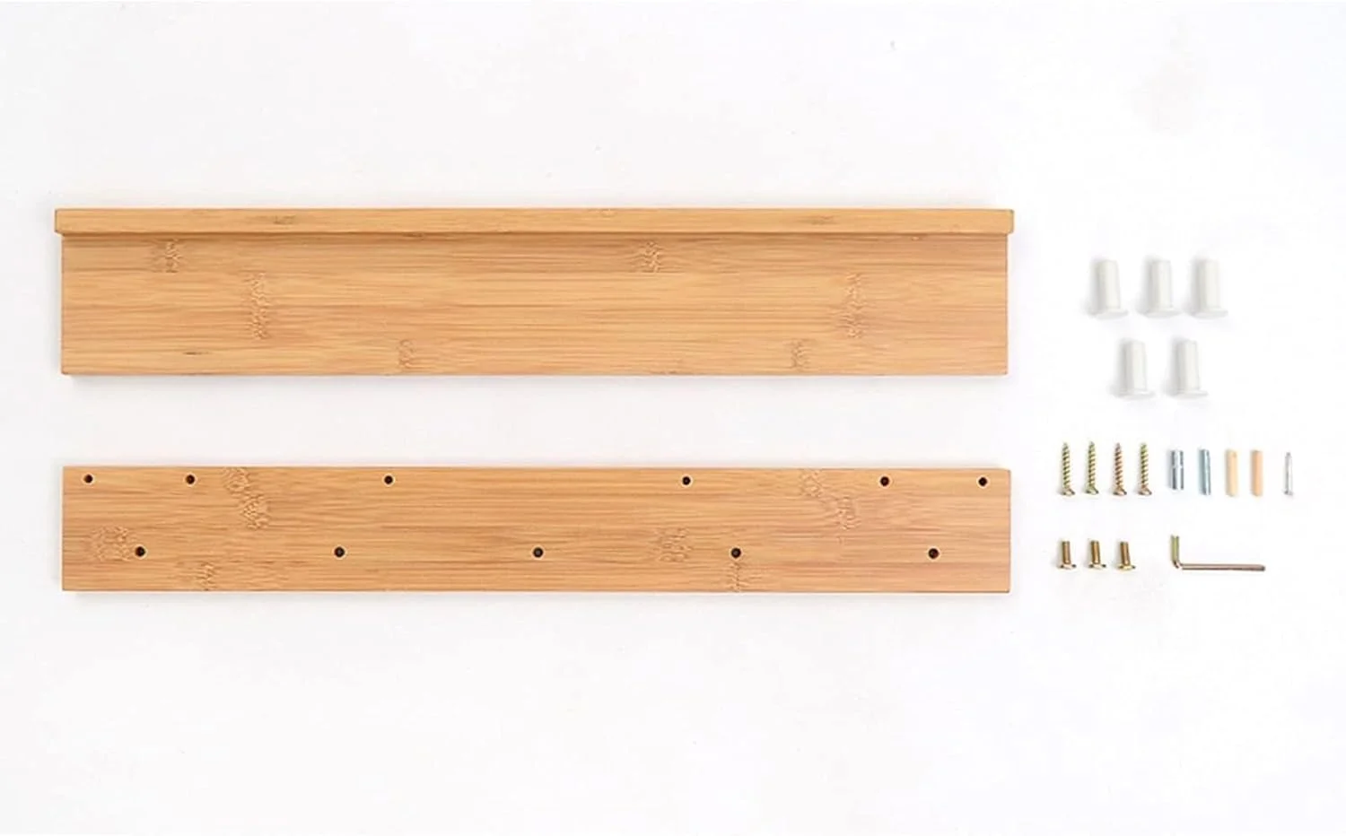 جالباسی دیواری با قفسه و آویز، نصب و تمیز کردن آسان، طراحی روستیک برای راهرو، حمام، اتاق خواب با 5 آویز