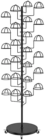 قفسه متحرک نگهداری و نظم دهنده کلاه با چرخ، استند چند لایه نمایش کلاه های کابویی/نگهدارنده کلاه گیس، قفسه درختی کلاه تجاری قفسه متحرک نگهداری و نظم دهنده کلاه با چرخ، استند چند لایه نمایش کلاه های کابویی/نگهدارنده کلاه گیس، قفسه درختی کلاه تجاری