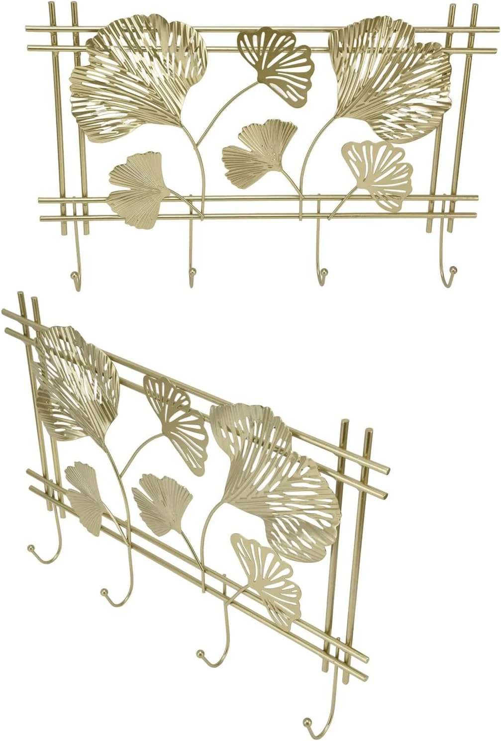 جالباسی دیواری، رخت آویز دیواری با طراحی برگ برای آویزان کردن کلاه، ژاکت، لباس