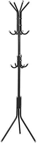 آویز لباس، کلاه و کیف چند شاخه فلزی، مشکی