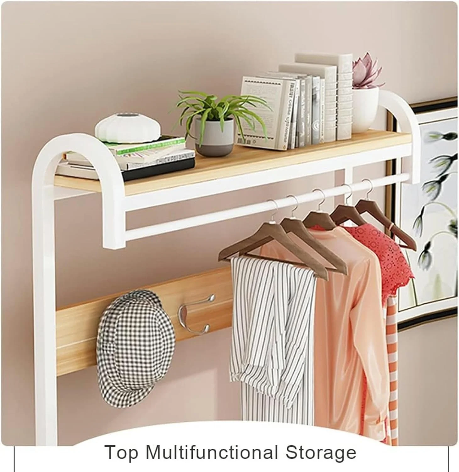 جالباسی فلزی، چند منظوره برای راهرو، دارای نشیمن، چوب لباسی با 4 قلاب قابل جابجایی، ارتفاع 180 سانتی متر، طراحی صنعتی، رنگ مشکی (E-60X30X180Cm) جالباسی فلزی، چند منظوره برای راهرو، دارای نشیمن، چوب لباسی با 4 قلاب قابل جابجایی، ارتفاع 180 سانتی متر، طراحی صنعتی، رنگ مشکی (E-60X30X180Cm)