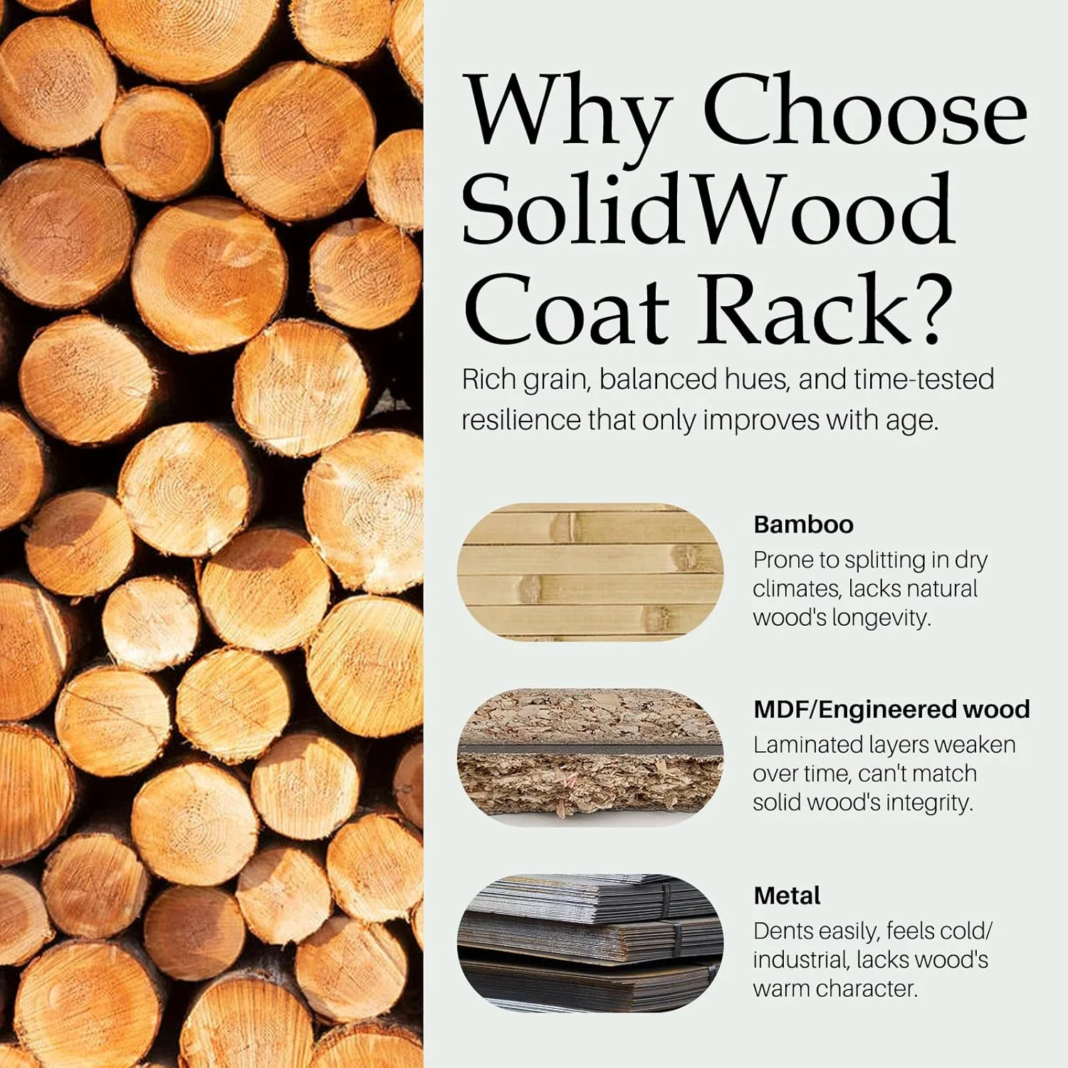 چوب لباسی ایستاده، جالباسی چوبی با 12 آویز، آویز لباس کلاه چوبی جامد با چرخ برای اتاق خواب ورودی راهرو اتاق نشیمن دفتر کار (طبیعی) چوب لباسی ایستاده، جالباسی چوبی با 12 آویز، آویز لباس کلاه چوبی جامد با چرخ برای اتاق خواب ورودی راهرو اتاق نشیمن دفتر کار (طبیعی)