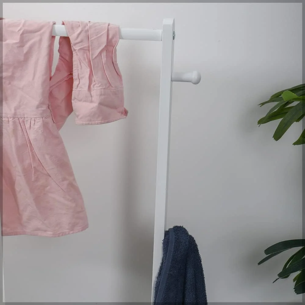 رگال لباس ایستاده YATAI، قفسه چند منظوره لباس با طبقات زیرین، رگال لباس چوبی، رگال لباس با چرخ، استند کت با قفسه کفش، رگال لباس برای دکوراسیون منزل، ورودی اتاق خواب، سفید رگال لباس ایستاده YATAI، قفسه چند منظوره لباس با طبقات زیرین، رگال لباس چوبی، رگال لباس با چرخ، استند کت با قفسه کفش، رگال لباس برای دکوراسیون منزل، ورودی اتاق خواب، سفید