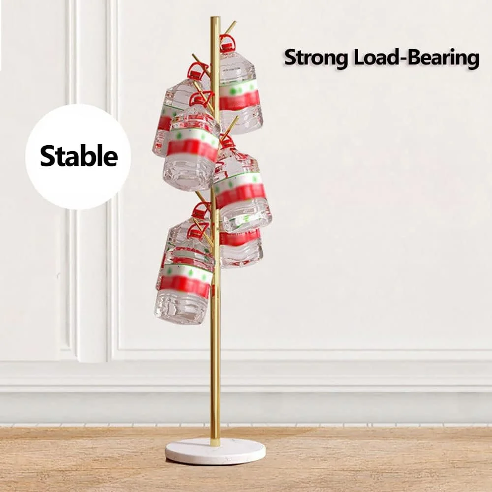 چوب لباسی ایستاده مامو بیر، چند منظوره، فلزی، مناسب ورودی منزل، آویز لباس، شال، کوله پشتی، چتر، کیف و کلاه (سفید، گرد) چوب لباسی ایستاده مامو بیر، چند منظوره، فلزی، مناسب ورودی منزل، آویز لباس، شال، کوله پشتی، چتر، کیف و کلاه (سفید، گرد)