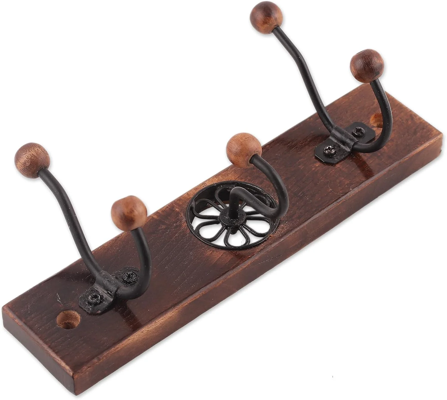 جالباسی چوبی دست ساز با طرح گلدار جالباسی چوبی دست ساز با طرح گلدار