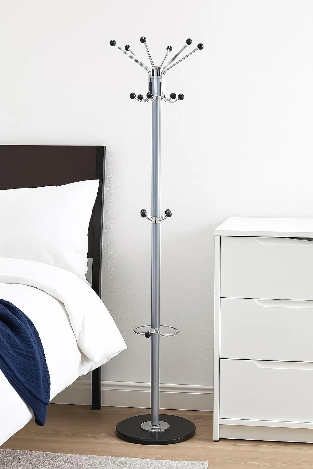 جالباسی فلزی ایستاده با پایه مرمری طبیعی، آویز لباس ایستاده با 15 قلاب برای آویزان کردن شال، کیف، ژاکت، سازمان دهنده آویز کلاه ورودی منزل مدل 8009 خاکستری جالباسی فلزی ایستاده با پایه مرمری طبیعی، آویز لباس ایستاده با 15 قلاب برای آویزان کردن شال، کیف، ژاکت، سازمان دهنده آویز کلاه ورودی منزل مدل 8009 خاکستری