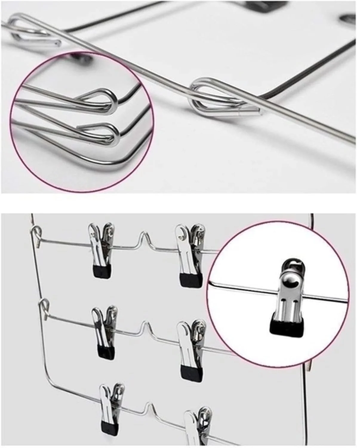 گیره آویز کت NNHGBB، نگهدارنده قفسه نگهداری لباس، رخت آویز تاشو شلوار و لباس