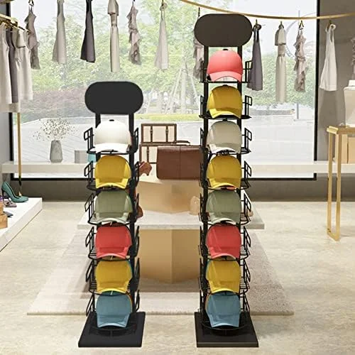 قفسه کلاه باریک و بلند برای فضای کوچک، برج عمودی کلاه برای ورودی گاراژ کمد گوشه، قفسه نمایش فلزی