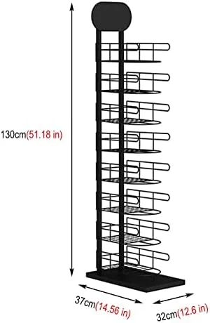 قفسه کلاه باریک و بلند برای فضای کوچک، برج عمودی کلاه برای ورودی گاراژ کمد گوشه، قفسه نمایش فلزی