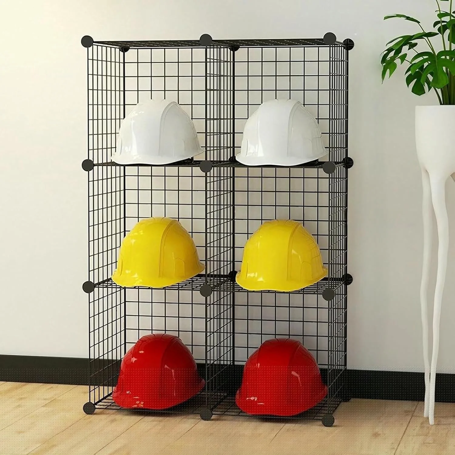 قفسه فلزی نظم دهنده کلاه ایمنی، قفسه چند طبقه برای کلاه های سخت، استند نمایشگاهی کارگاه و ساخت و ساز، قفسه فلزی مکعبی 2/3/4/5 طبقه قفسه فلزی نظم دهنده کلاه ایمنی، قفسه چند طبقه برای کلاه های سخت، استند نمایشگاهی کارگاه و ساخت و ساز، قفسه فلزی مکعبی 2/3/4/5 طبقه