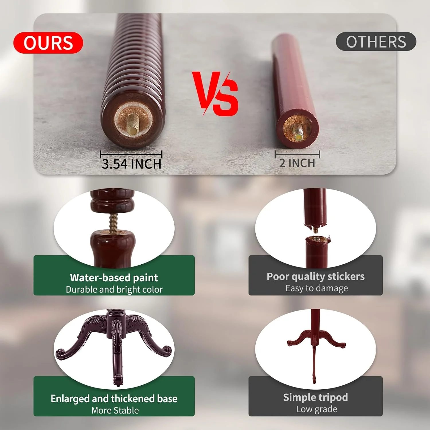 جالباسی ایستاده چوبی OIRUMIE، جالباسی چوبی محکم با پایه مثلثی، جالباسی سنگین با 14 آویز، جالباسی درختی چوبی برای ورودی، دفتر جالباسی ایستاده چوبی OIRUMIE، جالباسی چوبی محکم با پایه مثلثی، جالباسی سنگین با 14 آویز، جالباسی درختی چوبی برای ورودی، دفتر