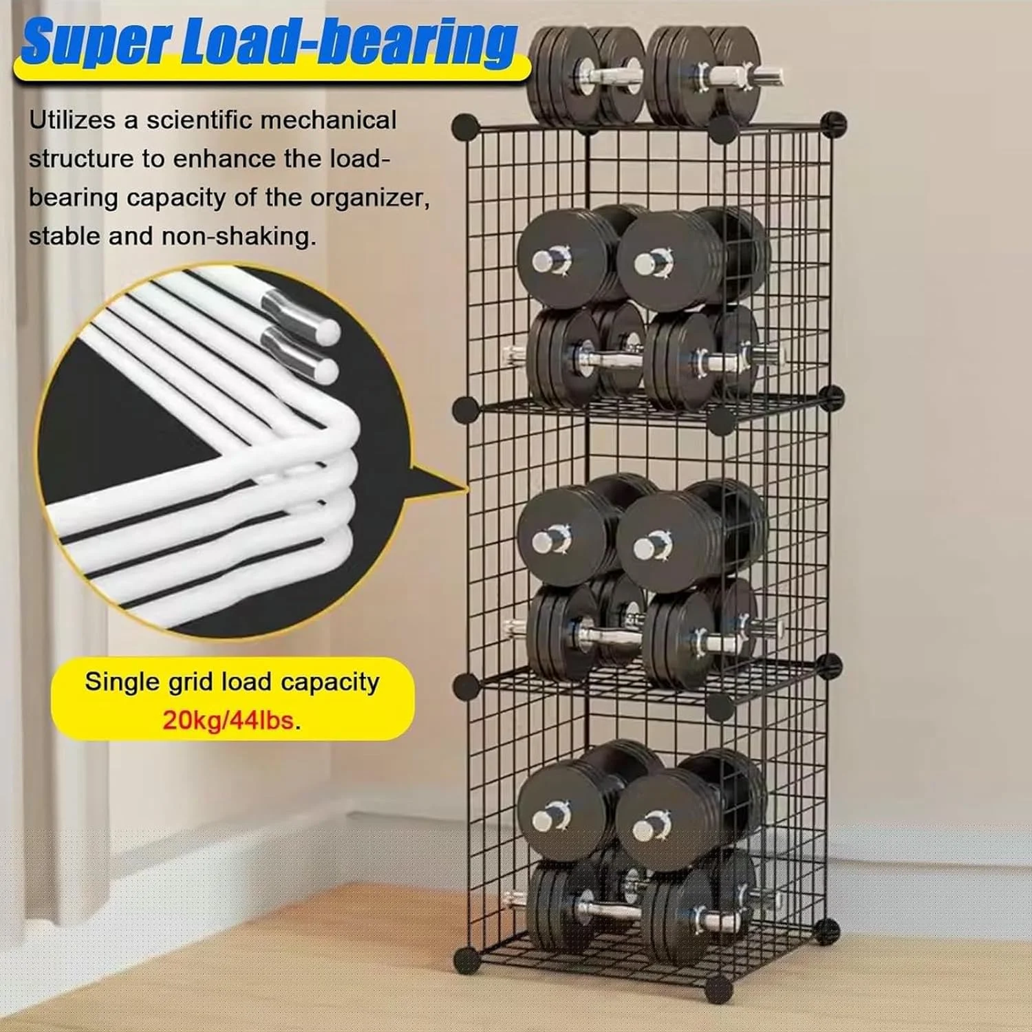 ارگانایزر کلاه ایمنی قابل حمل، قفسه کلاه سخت فلزی مشکی قابل تنظیم، نگهداری چرخشی برای کلاه های آتش نشانی و ساختمانی، نگهدارنده مستقل قابل انباشت (مشکی - 6 شبکه (6X1)) ارگانایزر کلاه ایمنی قابل حمل، قفسه کلاه سخت فلزی مشکی قابل تنظیم، نگهداری چرخشی برای کلاه های آتش نشانی و ساختمانی، نگهدارنده مستقل قابل انباشت (مشکی - 6 شبکه (6X1))