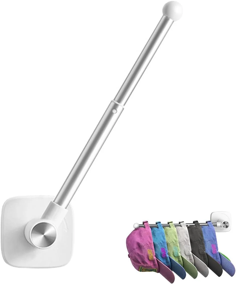 آویز کلاه دیواری، بدون نیاز به سوراخکاری - نگهدارنده کلاه بیسبال قابل تنظیم، قلاب های چسبی قوی، آویز چند منظوره کلاه برای در، اتاق خواب، سازمان دهنده کلاه کمد، قفسه ذخیره سازی چند منظوره آویز کلاه دیواری، بدون نیاز به سوراخکاری - نگهدارنده کلاه بیسبال قابل تنظیم، قلاب های چسبی قوی، آویز چند منظوره کلاه برای در، اتاق خواب، سازمان دهنده کلاه کمد، قفسه ذخیره سازی چند منظوره