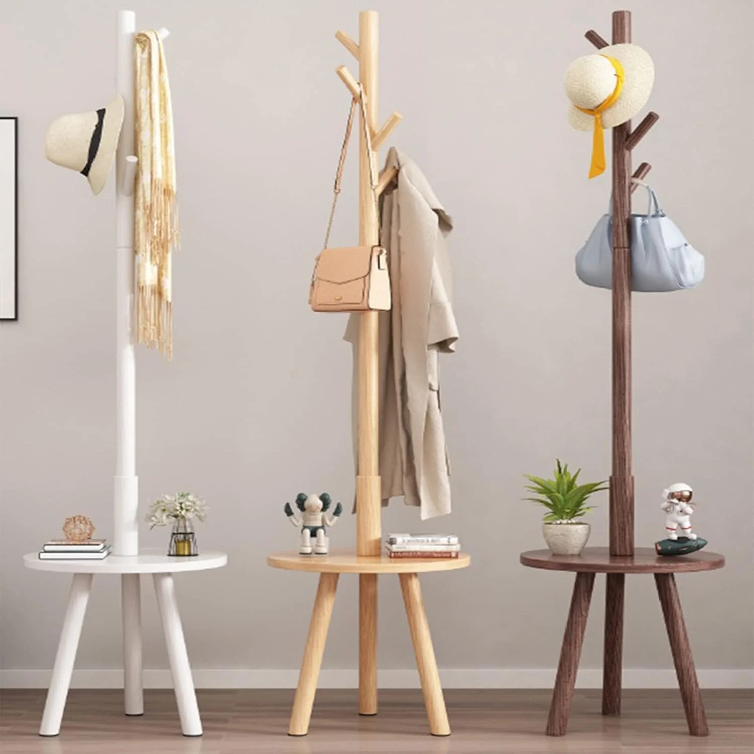 چوب لباسی ایستاده طرح درخت با ۸ آویز، مقاوم و پایدار، مناسب آویزان کردن کت، کلاه، کیف، مناسب ورودی، راهرو، اتاق خواب، دفتر کار (زرد) چوب لباسی ایستاده طرح درخت با ۸ آویز، مقاوم و پایدار، مناسب آویزان کردن کت، کلاه، کیف، مناسب ورودی، راهرو، اتاق خواب، دفتر کار (زرد)