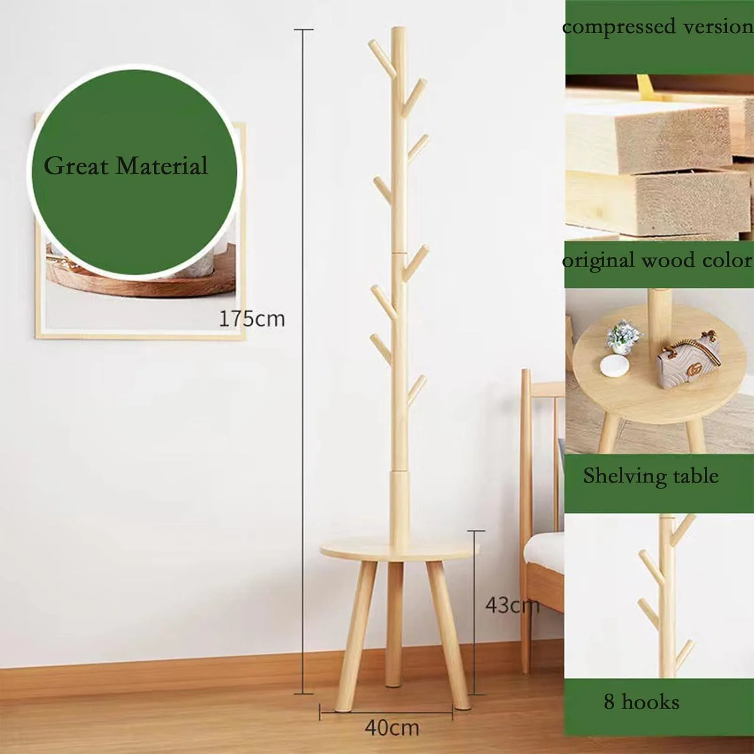 چوب لباسی ایستاده طرح درخت با ۸ آویز، مقاوم و پایدار، مناسب آویزان کردن کت، کلاه، کیف، مناسب ورودی، راهرو، اتاق خواب، دفتر کار (زرد) چوب لباسی ایستاده طرح درخت با ۸ آویز، مقاوم و پایدار، مناسب آویزان کردن کت، کلاه، کیف، مناسب ورودی، راهرو، اتاق خواب، دفتر کار (زرد)