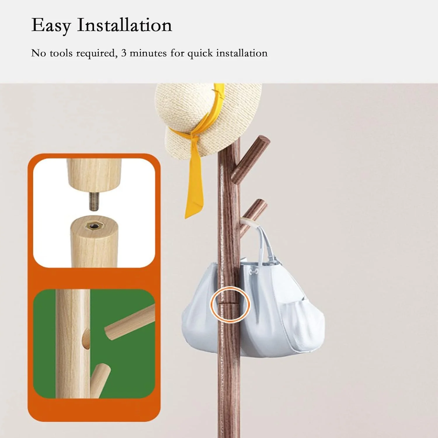 چوب لباسی ایستاده طرح درخت با ۸ آویز، مقاوم و پایدار، مناسب آویزان کردن کت، کلاه، کیف، مناسب ورودی، راهرو، اتاق خواب، دفتر کار (زرد) چوب لباسی ایستاده طرح درخت با ۸ آویز، مقاوم و پایدار، مناسب آویزان کردن کت، کلاه، کیف، مناسب ورودی، راهرو، اتاق خواب، دفتر کار (زرد)