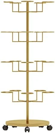 استند کلاه ایستاده با طراحی چند لایه، مناسب برای کلاههای بیسبال، کلاههای کابویی و کلاههای لبهدار، دارای چرخهای قفلدار و ظرفیت بزرگ استند کلاه ایستاده با طراحی چند لایه، مناسب برای کلاههای بیسبال، کلاههای کابویی و کلاههای لبهدار، دارای چرخهای قفلدار و ظرفیت بزرگ