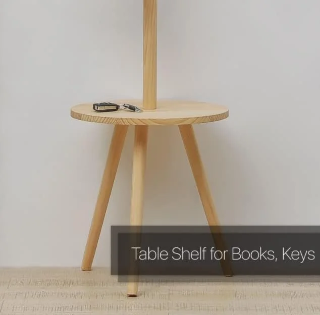 چوب لباسی ایستاده SEEMIE، آویز کلاه و استند رخت آویز، سازمان دهنده ورودی برای لباس، شال، چتر، کلاه (زرد)