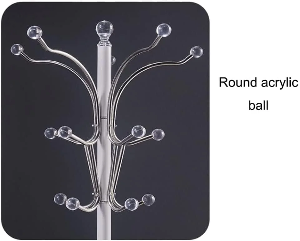 جالباسی ایستاده آلومینیومی صرفه جویی در فضا، آویز سازمان دهنده ایستاده برای کت، کلاه، شال، لباس، جالباسی ورودی (سفید - 190 * 40 سانتی متر) جالباسی ایستاده آلومینیومی صرفه جویی در فضا، آویز سازمان دهنده ایستاده برای کت، کلاه، شال، لباس، جالباسی ورودی (سفید - 190 * 40 سانتی متر)