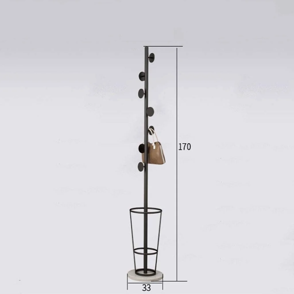 جالباسی ایستاده با طراحی خلاقانه نوردیک، فلزی، مناسب برای کلاه و لباس، قابل استفاده در اتاق خواب، نشیمن، به همراه جای چتر، مناسب برای ورودی (سیاه سفید) جالباسی ایستاده با طراحی خلاقانه نوردیک، فلزی، مناسب برای کلاه و لباس، قابل استفاده در اتاق خواب، نشیمن، به همراه جای چتر، مناسب برای ورودی (سیاه سفید)