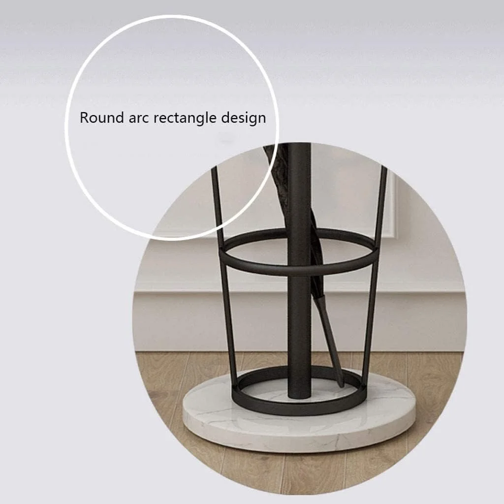 جالباسی ایستاده با طراحی خلاقانه نوردیک، فلزی، مناسب برای کلاه و لباس، قابل استفاده در اتاق خواب، نشیمن، به همراه جای چتر، مناسب برای ورودی (سیاه سفید) جالباسی ایستاده با طراحی خلاقانه نوردیک، فلزی، مناسب برای کلاه و لباس، قابل استفاده در اتاق خواب، نشیمن، به همراه جای چتر، مناسب برای ورودی (سیاه سفید)