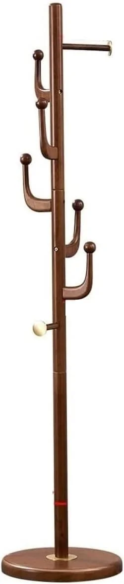 جالباسی ایستاده چوبی با طراحی کمجا و ۷ آویز، مناسب اتاق خواب، طراحی ساده به سبک چینی، پایه گرد، مناسب برای کلاه، لباس، کیف، شال و ورودی منزل (رنگ چای - ۴۰ * ۱۸۲ سانتیمتر) جالباسی ایستاده چوبی با طراحی کمجا و ۷ آویز، مناسب اتاق خواب، طراحی ساده به سبک چینی، پایه گرد، مناسب برای کلاه، لباس، کیف، شال و ورودی منزل (رنگ چای - ۴۰ * ۱۸۲ سانتیمتر)