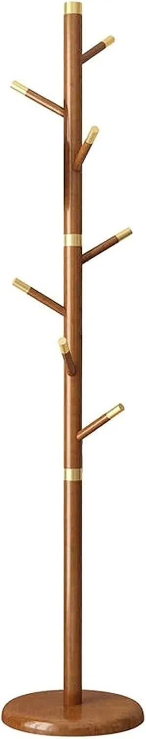 جالباسی ایستاده چوبی کم جا، مونتاژ آسان، روکش مسی، مناسب لباس، کلاه، چتر، رنگ چای، 40 * 185 سانتی متر جالباسی ایستاده چوبی کم جا، مونتاژ آسان، روکش مسی، مناسب لباس، کلاه، چتر، رنگ چای، 40 * 185 سانتی متر