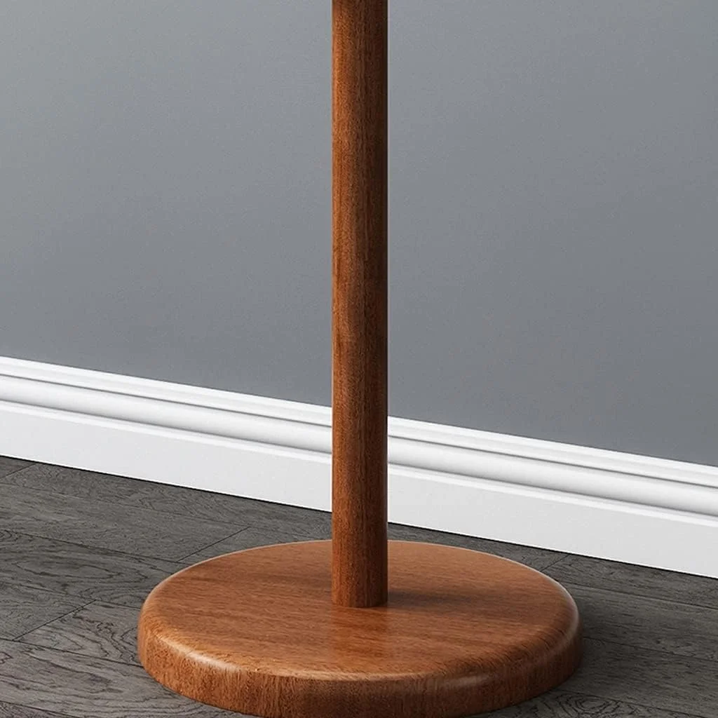 جالباسی ایستاده چوبی کم جا، مونتاژ آسان، روکش مسی، مناسب لباس، کلاه، چتر، رنگ چای، 40 * 185 سانتی متر جالباسی ایستاده چوبی کم جا، مونتاژ آسان، روکش مسی، مناسب لباس، کلاه، چتر، رنگ چای، 40 * 185 سانتی متر