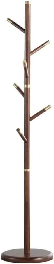 جالباسی ایستاده با طراحی مدرن و اشغال فضای کم، مناسب برای کلاه، لباس، کیف دستی، اتاق خواب، راهرو و ورودی منزل (قهوه ای تیره - 40 * 40 * 185 سانتی متر) جالباسی ایستاده با طراحی مدرن و اشغال فضای کم، مناسب برای کلاه، لباس، کیف دستی، اتاق خواب، راهرو و ورودی منزل (قهوه ای تیره - 40 * 40 * 185 سانتی متر)