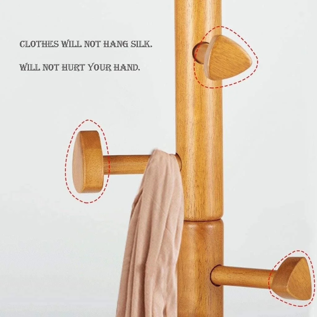 جالباسی ایستاده چوبی با طراحی کمجا و ۷ آویز، مناسب برای ورودی منزل، به همراه پایه گرد برای نگهداری کلاه، لباس، کیف پول، شال، کیف دستی و سایر وسایل (تک رنگ - ۳۸ * ۱۷۵ سانتیمتر) جالباسی ایستاده چوبی با طراحی کمجا و ۷ آویز، مناسب برای ورودی منزل، به همراه پایه گرد برای نگهداری کلاه، لباس، کیف پول، شال، کیف دستی و سایر وسایل (تک رنگ - ۳۸ * ۱۷۵ سانتیمتر)